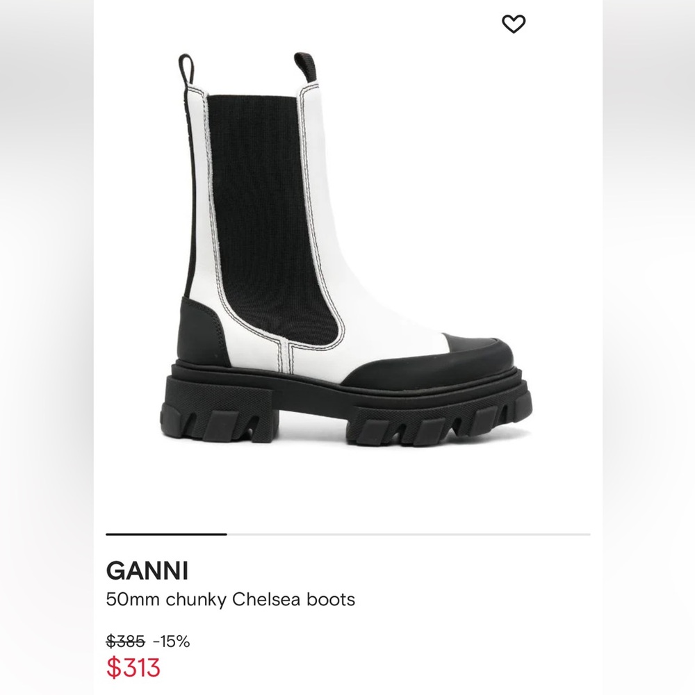 GANNI 50mm Chunky Chelsea Boots